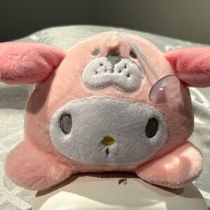 Sanrio My Melody Seal Plush Toy with suction cup for window display